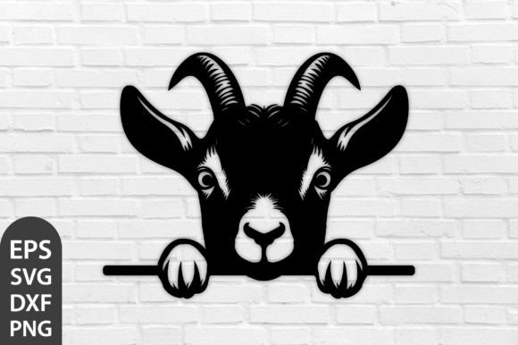 Download Peeking Goat Laser SVG Cut File PNG - Laser svg Collection