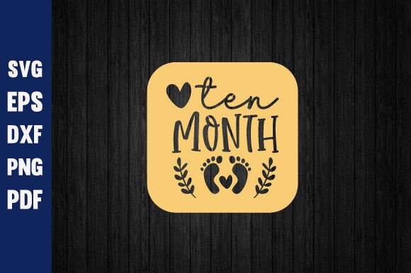 Download One Month Baby Milestone Metal,Laser Svg - Laser svg Collection